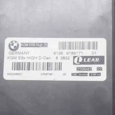 Peça sobressalente para automóvel em segunda mão unidade de controlo gateway por bmw 6 cabrio e64 (2004-2010) referências oem iam 9186171,239943  