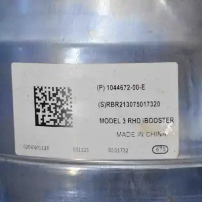 Second-hand car spare part brake servo for tesla model 3 (2018-..) sedan oem iam references 1044672-00-e  