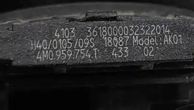 Peça sobressalente para automóvel em segunda mão cartão chave de arranque por audi a4 8w2, b9 (2015-..) sedan referências oem iam 4m0959754t  