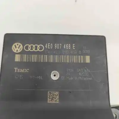 Peça sobressalente para automóvel em segunda mão unidade de controlo gateway por audi a8 d3 4e2, 4e8 (2002-2010) referências oem iam 4e0907468e,4e0910468b  