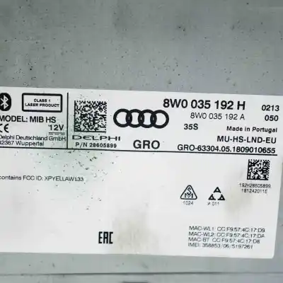Автозапчастина б/у gps навігаційна система для audi a4 8w2, b9 (2015-..) sedan посилання на oem iam 8w0035192h,28605899,8w0035192a  
