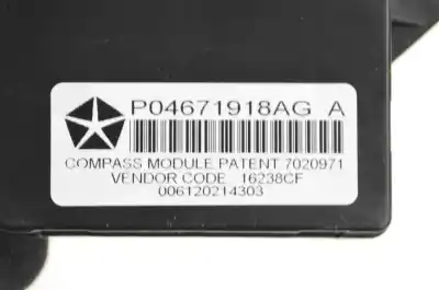 Pezzo di ricambio per auto di seconda mano sistema di navigazione gps per jeep compass (mk49) 2.2 crd 4x4 riferimenti oem iam p04671918ag  