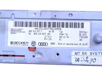 Second-hand car spare part gps navigation system for audi a5 8t3 (2007-2016) oem iam references 4e0919887m,4e0910887t  