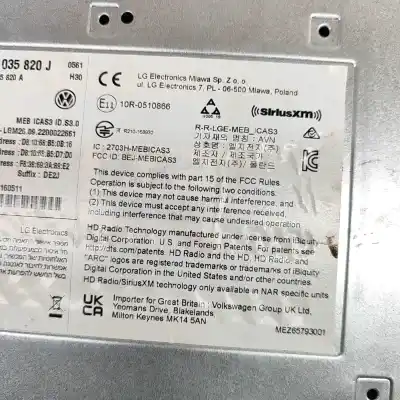 Peça sobressalente para automóvel em segunda mão módulo / sistema de navegação gps por volkswagen id.4 e21 (2020-..) off-road referências oem iam 10a035820j,10a035820a  