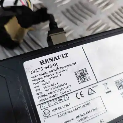 Peça sobressalente para automóvel em segunda mão módulo / sistema de navegação gps por renault zoe bfm_ (2012-..) hatchback referências oem iam 282756464r  