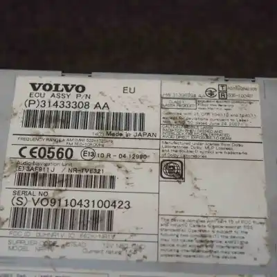 Second-hand car spare part audio system / radio cd for volvo s60 ii (2010-2019) oem iam references 31433308  