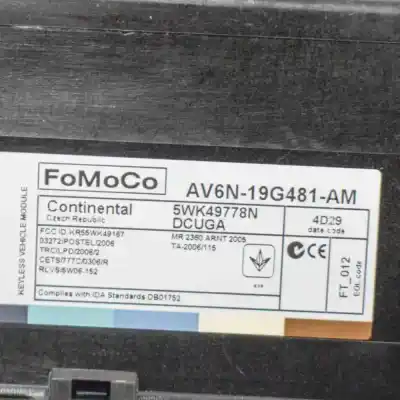 Pezzo di ricambio per auto di seconda mano centralina keyless per ford kuga ii dm2 (2012-..) off-road riferimenti oem iam av6n-19g481-am,5wk49778n  