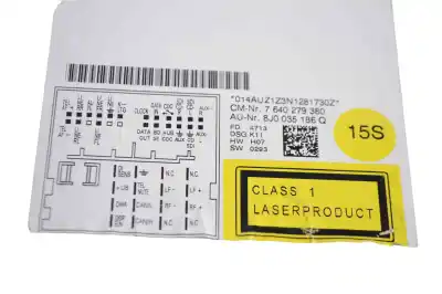 Peça sobressalente para automóvel em segunda mão sistema de áudio / rádio cd por audi tt 8j3 (2006-2014) referências oem iam 8j0035186q  