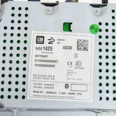 Pezzo di ricambio per auto di seconda mano impianto audio / radio cd per opel mokka / mokka x (2012-..) off-road riferimenti oem iam 557799431,94521425  