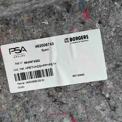 Автозапчастина б/у ліва обшивка багажника для citroen c4 x bd_, be_, bf_ (2022-..) off-road посилання на oem iam 98409743zd  