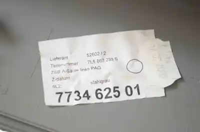 Peça sobressalente para automóvel em segunda mão acabamento pillar dianteiro esquerdo por porsche cayenne 9pa (2002-2010) referências oem iam 7l5867233s  