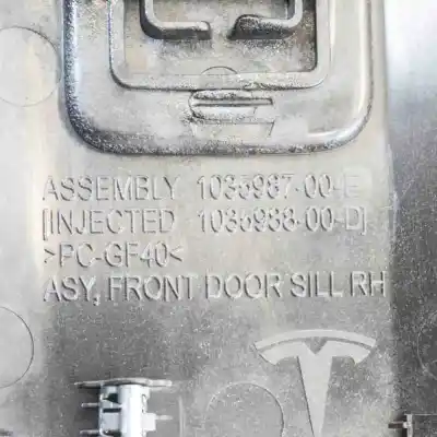 Peça sobressalente para automóvel em segunda mão acabamento do estribo interior dianteiro direito por tesla model x (2013-..) hatchback referências oem iam 1035987-00-e1035988-00-d  