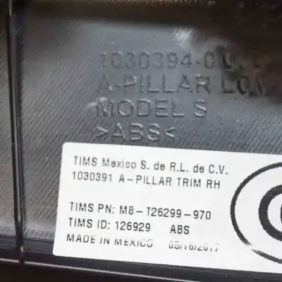 Pezzo di ricambio per auto di seconda mano modanatura interna soglia anteriore destra per tesla model s (2012-..) hatchback riferimenti oem iam 1030394-00-d  