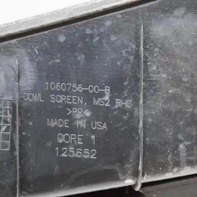 Peça sobressalente para automóvel em segunda mão moldura dianteira do limpa-para-brisas por tesla model s (2012-..) hatchback referências oem iam 1060756-00-b  