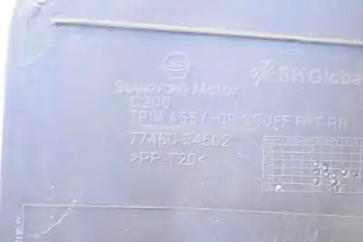 Second-hand car spare part front right interior door sill trim for ssangyong korando (2010-..) off-road oem iam references 77460-34502  