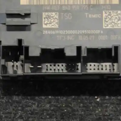 Peça sobressalente para automóvel em segunda mão Unidade De Controlo Da Porta Traseira Esquerda por AUDI Q5 (8RB) 2.0 TDI Referências OEM IAM 8K0959795C  