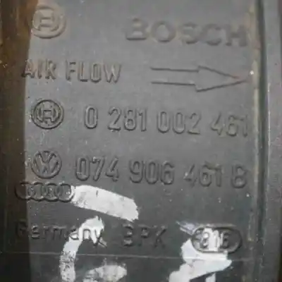 Peça sobressalente para automóvel em segunda mão medidor de massa de ar por audi a6 4b2, c5 (1997-2005) referências oem iam 074906461b,0281002461  