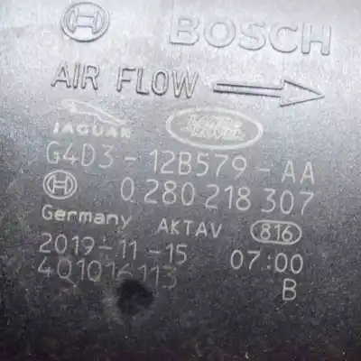 Автозапчастина б/у витратомір повітря для jaguar e-pace x540 (2017-..) hatchback посилання на oem iam g4d3-12b579-aa,0280218307  