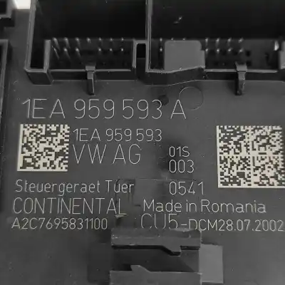 Peça sobressalente para automóvel em segunda mão unidade de controlo da porta dianteira esquerda por volkswagen id.3 e11 (2019-..) hatchback referências oem iam 1ea959593a,a2c7695831100  
