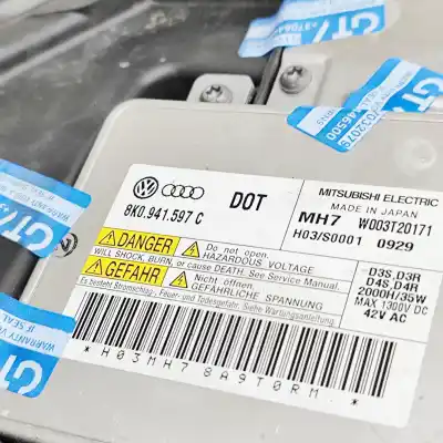 Second-hand car spare part left headlight for audi a5 8t3 (2007-2016) oem iam references 8t0941003ap,8k0941597c  