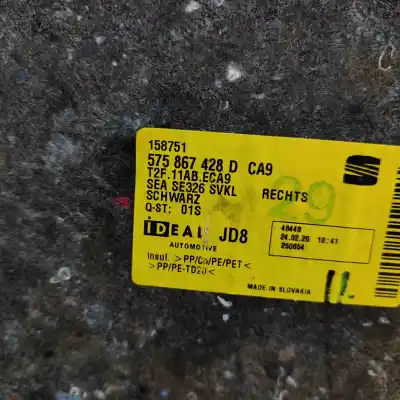 Peça sobressalente para automóvel em segunda mão revestimento direito da bagageira por seat ateca kh7 (2016-..) off-road referências oem iam 575867428d  