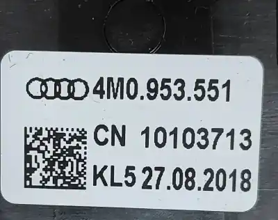 Peça sobressalente para automóvel em segunda mão comando de regulagem da coluna de direção por audi q7 4m (2015-..) off-road referências oem iam 4m0953551  