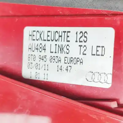 Second-hand car spare part left tailgate door light for audi a5 8t3 (2007-2016) oem iam references 8t0945093a  