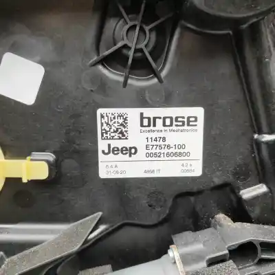 Second-hand car spare part passenger side right window regulator for jeep compass (mk49) 2.2 crd 4x4 oem iam references 69013679,0521606800  