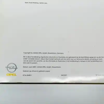 Pezzo di ricambio per auto di seconda mano manuale di istruzioni per opel antara (2006-..) off-road riferimenti oem iam   