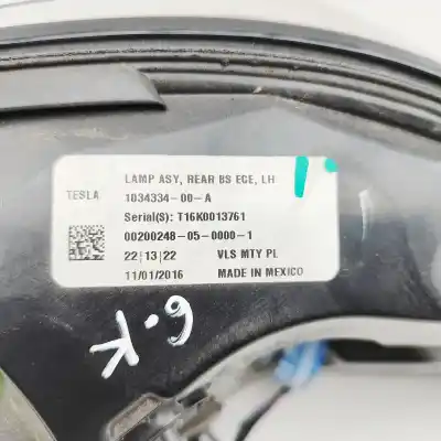 Second-hand car spare part left tailgate light for tesla model x (2013-..) hatchback oem iam references 1034334-00-a  