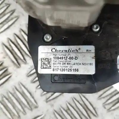 Peça sobressalente para automóvel em segunda mão fechadura da porta dianteira direita por tesla model x (2013-..) hatchback referências oem iam 1084917-00-d  