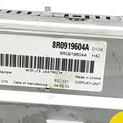 Second-hand car spare part multifunction display for audi q7 4l (2006-2015) oem iam references 8r0919604a  