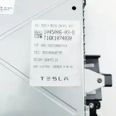 Pièce détachée automobile d'occasion écran multifonctions pour tesla model x (2013-..) hatchback références oem iam 1045006-03-b  