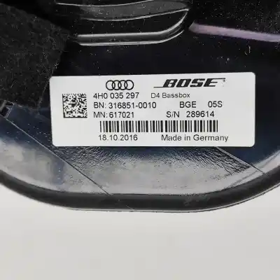 Peça sobressalente para automóvel em segunda mão alto-falante da porta dianteira esquerda por audi a8 4h_ (2009-2018) referências oem iam 4h0035297  