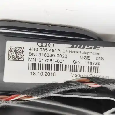 Peça sobressalente para automóvel em segunda mão colunas de som por audi a8 4h_ (2009-2018) referências oem iam 4h0035481a  