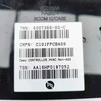 Pezzo di ricambio per auto di seconda mano unità di aria condizionata per tesla model x (2013-..) hatchback riferimenti oem iam 6007366-00-c,c101fpcba06  