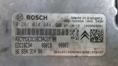 Second-hand car spare part ecu engine control for peugeot bipper básico oem iam references 9665431480  0281014444