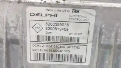 Peça sobressalente para automóvel em segunda mão centralina de motor uce por renault clio iii emotion referências oem iam 8200399038  8200619409