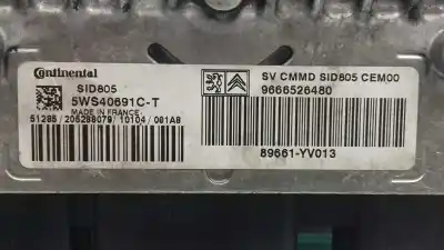 Second-hand car spare part ecu engine control for peugeot 107 urban move oem iam references 9666526480  5ws40691ct