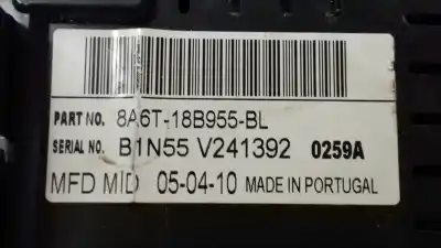 Second-hand car spare part multifunction display for ford fiesta (cb1) ambiente oem iam references 8a6t18b955bl  b1n55v241392