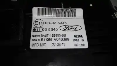 Peça sobressalente para automóvel em segunda mão display gps / multimídia por ford fiesta (cb1) trend referências oem iam ba6t18b955bb b1x55v048399 e1110r035345