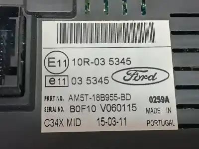 Second-hand car spare part multifunction display for ford focus lim. (cb8) sport oem iam references am5t18b955bd  