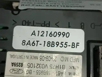 Second-hand car spare part multifunction display for ford fiesta (cb1) econetic oem iam references 8a6t18b955bf  a12160990