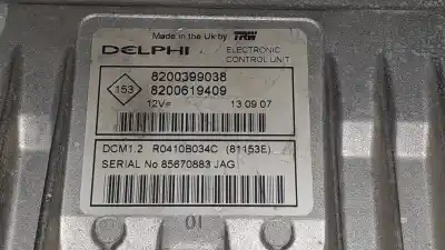 Second-hand car spare part ecu engine control for renault clio iii authentique oem iam references 8200399038  8200619409