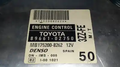 Second-hand car spare part ecu engine control for toyota corolla (e12) 1.6 16v oem iam references 8966102750  mb1752008262