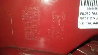 Peça sobressalente para automóvel em segunda mão farolim traseiro esquerdo por ford fiesta (cb1) trend referências oem iam 8a6113405a  