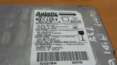 Peça sobressalente para automóvel em segunda mão centralina de airbag por renault scenic ii confort expression referências oem iam 603989700