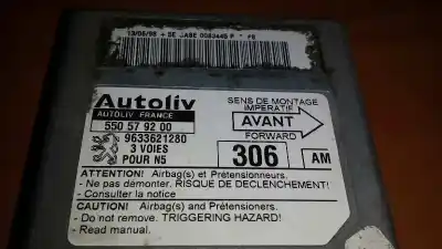 Pièce détachée automobile d'occasion Boitier De Commande D'airbag pour PEUGEOT 306 BERLINA 3/4/5 PUERTAS (S2) Boulebard Références OEM IAM 550579200  9633621280