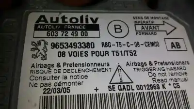 Recambio de automóvil de segunda mano de CENTRALITA AIRBAG para PEUGEOT 307 (S1) XR Clim referencias OEM IAM 603724900  9653493380