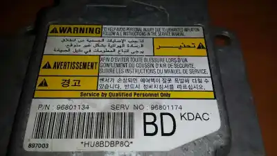 Second-hand car spare part airbag control unit for chevrolet matiz s oem iam references 96801134